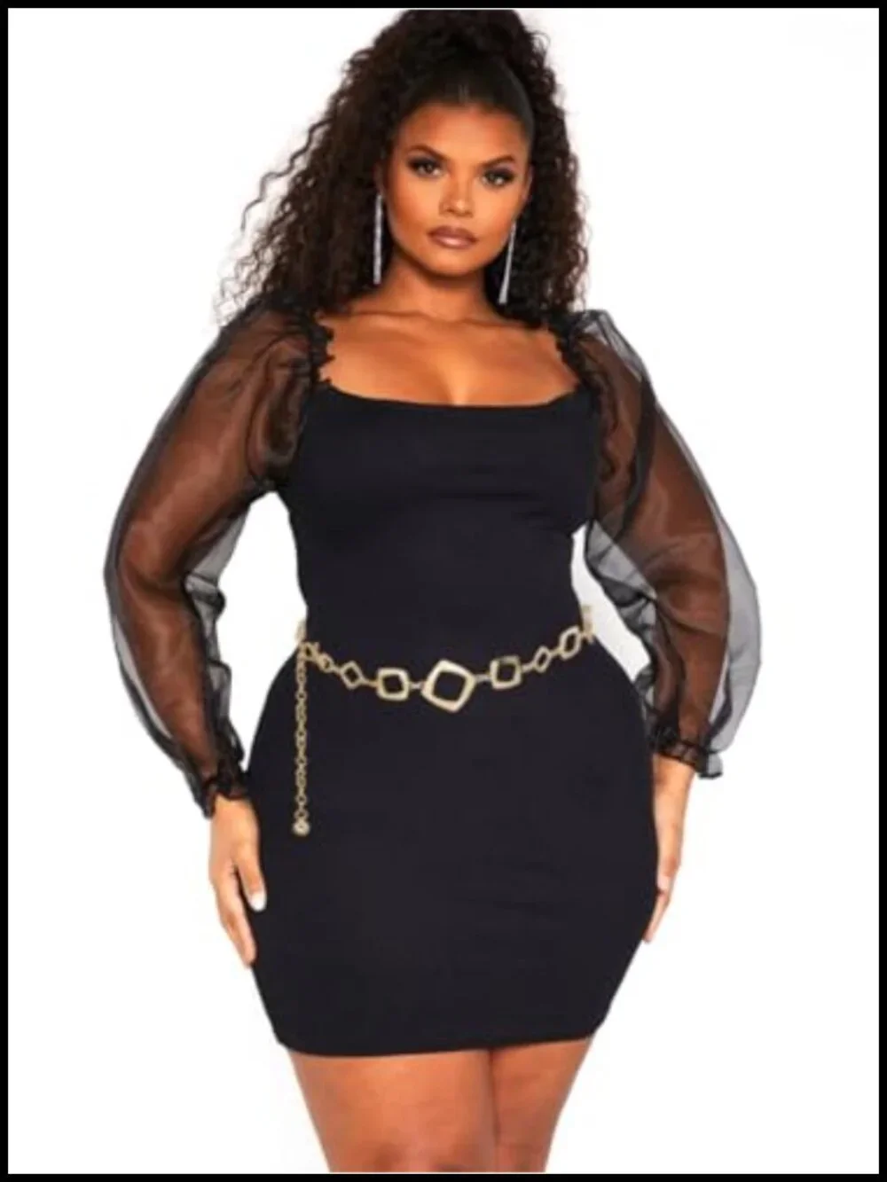 Metal Waist Chain Belt Fashion Body Chain with Lobster Clasp